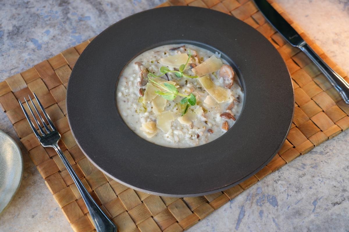 Risotto with Four Mushrooms